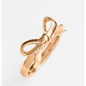 Kate Spade Rose Gold Mini Bow Ring